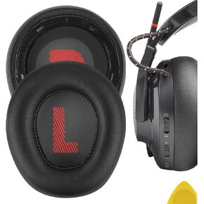 Geekria QuickFit Replacement Ear Pads for JBL Quantum 600 Wireless Headphones Ear Cushions, Headset Earpads, Ear Cups Cover Repair Parts (Black)