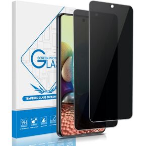 YMO 2 Pack for Samsung Galaxy A71 5G Privacy Screen Protector,9H Hardness Tempered Glass Anti-Spy Screen Protective Film for Samsung A71 5G,Easy to Install,Bubble-Free,Anti Scratch