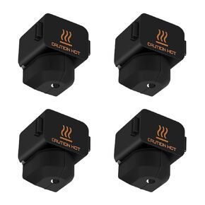 4PCS Silicone Socks Cover for 3D Printer Prusa I3 MK4 MK3.9 XL, High Temperature and Durable Black Silicone Cover 3D Printer Accessories Parts Protecting Extruder Heater Block and Nozzle