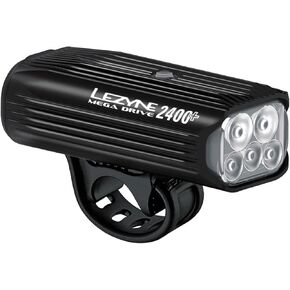 Lezyne Mega Drive 2400+ Front Bicycle Light, LED Headlight, 2400 Lumen, Road, Mountain, Gravel Bike, USB-C Rechargeable