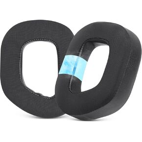 GVOEARS HS80 Ear Pads, Replacement Earpads Cushion for Corsair HS80 RGB Wired & Wireless Gaming Headsets, Cushions with Added Thickness, Elevate Comfort, High-Density Noise Cancelling Foam Mesh Black