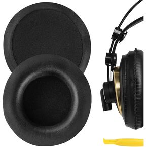 Geekria QuickFit Replacement Ear Pads for AKG K240 K240S K240 MKII K241 K270 K271 K271S K272 Headphones Ear Cushions, Headset Earpads, Ear Cups Cover Repair Parts (Black)