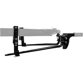 REESE 49911 Pro Round Bar Weight Distribution Hitch with Sway Control, 6,000 lbs. Capacity, Fits Up to 7 Inch Trailer Frames, 8.5 Inch Drop Shank Included