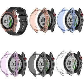 FitTurn [5Pack] Clear Style Protector Compatible with Garmin Approach S62 Smartwatch Case Cover Ultra-Slim TPU Protective Case
