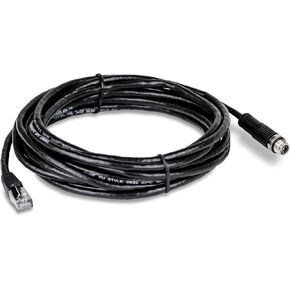 TRENDnet M12 to RJ-45 Industrial Ethernet Cable, 5m (16.4ft.), TI-CD05, Designed to Connect a PoE Device to The TRENDnet Industrial M12 Railway Switch, Black