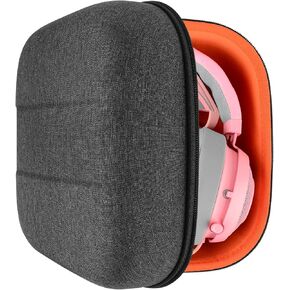 Geekria Shield Case for Razer Kraken Kitty V2 Pro, Kraken 7.1 V2 USB, Kraken Pro V2, Kraken USB Headsets Replacement Protective Hard Shell Travel Carrying Bag with Room for Accessories (Dark Grey)