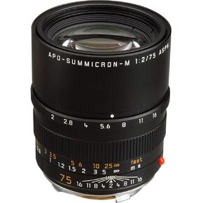 Leica 75mm f/2 Summicron-M Aspherical Manual Focus Lens for M System (11637)