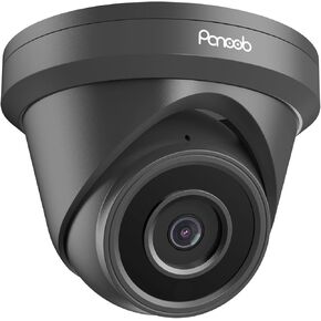 5MP PoE Dome Camera Outdoor, Wired Surveillance Security IP Turret Camera with Microphone, 2.8mm Lens 110° Wide Angle, AI Human Detection, IP67 Weatherproof, 100ft IR Night Vision, PD93A3-5M