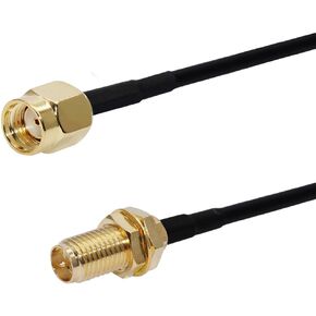 Rp-sma أنثى إلى Rp-sma ذكر Rf هوائي ضفيرة محول وصلة كابل محوري كابل ضفيرة لهوائيات الشبكة/جهاز التوجيه/مكبر الصوت كابل Rg174 1 متر in Kuwait
