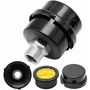 HL018200AV Air Compressor Silencer Filter Metal 20mm Thread (1/2"PT 20mm) Fits Campbell Hausfeld Husky Sears Air Compressor
