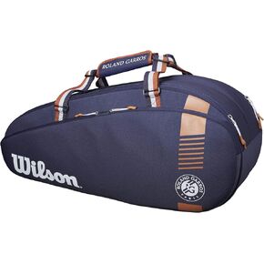 Wilson Roland Garros Team 3 Pack Racquet Bag (Navy/Orange)