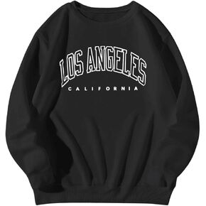 SHENHE Women's Crewneck Sweatshirts Letter Graphic Sweatshirts Long Sleeve Lined Cute Sweatshirts Hoodies Pullover
