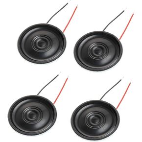 Micro Internal Speaker Magnet Loudspeaker 30mm Dia Round Metal Shell 0.5W 8 Ohm Internal Magnet Speaker for PC Laptop DVD/EVD (4Pcs)