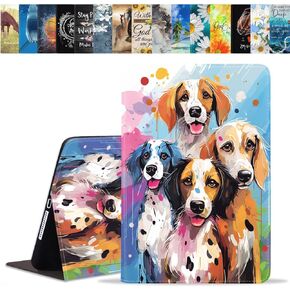 Case for Samsung Galaxy Tab A7 10.4 inch 2022/2020 Model (SM-T500/T503/T505/T507/T509), Slim Lightweight PU Leather Stand Cover with Auto Wake/Sleep, Jungle Fox
