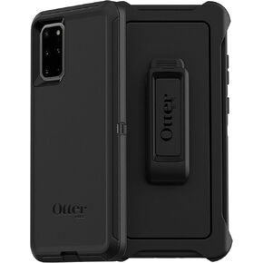 OtterBox Galaxy S20+&Galaxy S20+ 5G (Only) - Defender Series Case - Black - Rugged & Durable - with Port Protection - Holster Clip Included - Non-Retail Packaging