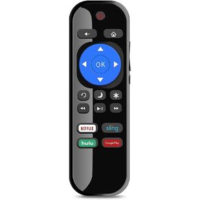 Young NS-RCRUS-17 Remote Control fit for All Insignia Roku Smart TVs NS-43DR620NA18 NS-50DR620NA18 NS-55DR620NA18 NS-65DR620NA18 NS-43DR620CA18 NS-50DR620CA18 NS-55DR620CA18 [NOT for Roku Stick]