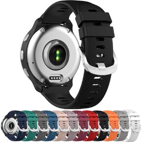 Compatible with Garmin D2 Air X10 (43mm) Watch Bands, 20mm Replacement Wrist Watch band Replacement for Garmin Venu SQ2, Soft And Durable Black