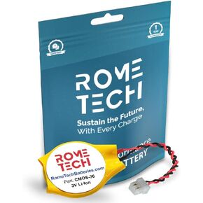 Rome Tech CMOS BIOS Battery for Dell Venue 11 Pro 5130 7130 7139 7140 - Laptop Backup RTC CR1220 Battery CMOS with 2 Wire Cable