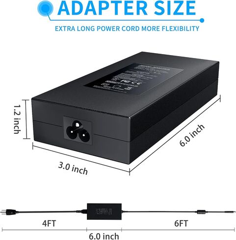 VHBW Replacement for Dell 180W Power Adapter Laptop Charger Compatible with Dell Alienware 15 17 G3 G5 G7 Area 51M R2 Precision 7530 7730 7740 M4700 M4800 74X5J JVF3V DA180PM111 AC Adapter in Saudi Arabia