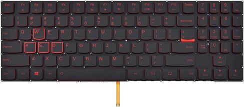 New Replacement Keyboard Compatible with Lenovo Legion Y520-15IKBN Y720-15IKB R720-15IKB Y530-15ICH Y540-15IRH Y540-17IRH Y545 Y7000p with Backlit without Frame in Saudi Arabia