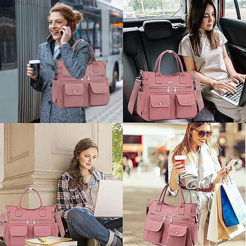 Artelaris Tote Bag for Women With Compartments,Waterproof Canvas Hobo Bag for Women,Fashion Crossbody Tote Purse for Work in Saudi Arabia