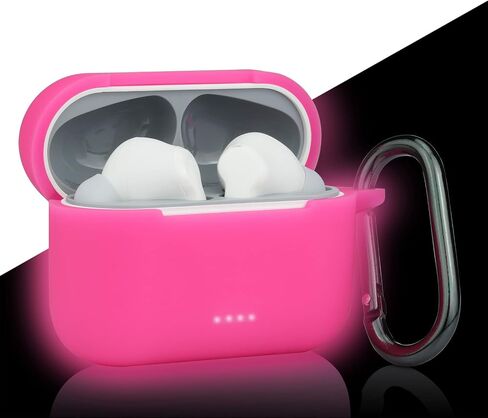 LEFXMOPHY Pink Case Replacement for TOZO NC2, Silicone Heavy Duty Skin Carrying Protective Cover Glow in Dark in Saudi Arabia