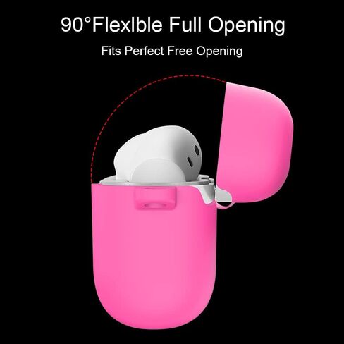 LEFXMOPHY Pink Case Replacement for TOZO NC2, Silicone Heavy Duty Skin Carrying Protective Cover Glow in Dark in Saudi Arabia