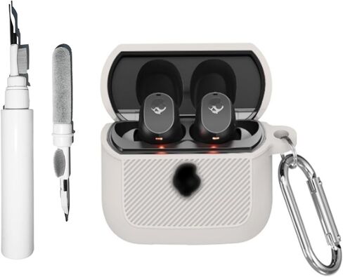 [3 في 1] حافظة من السيليكون متوافقة مع Skullcandy Mod مع سلسلة مفاتيح، غطاء واقٍ مضاد للصدمات مع حلقة تسلق للرجال والنساء مع مجموعة التنظيف in Kuwait