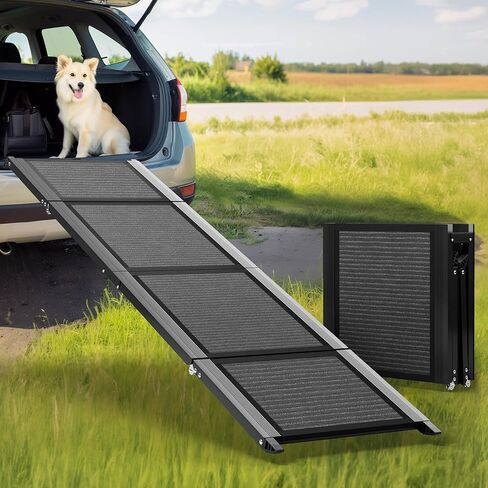 Dog Ramp for Car Large Dog, 71“x20"in Portable Car Ramp for Large Dogs, Folding Pet Ramp Non-Slip, Outdoor Dog Ramp for Trucks, SUV, High Bed in Saudi Arabia