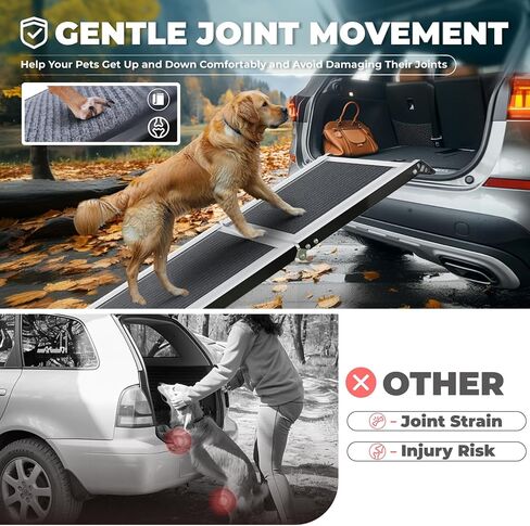 Dog Ramp for Car Large Dog, 71“x20"in Portable Car Ramp for Large Dogs, Folding Pet Ramp Non-Slip, Outdoor Dog Ramp for Trucks, SUV, High Bed in Saudi Arabia