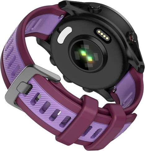 سوار ساعة ISABAKE لـ Garmin Forerunner 265/Forerunner 255/Vivoactive 4/Venu 2، سوار بديل من السيليكون سريع التحرير 22 مم متوافق مع Garmin Venu 3 in Saudi Arabia