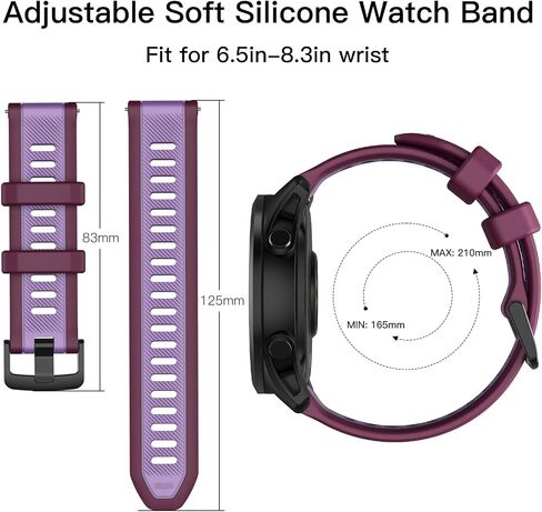 سوار ساعة ISABAKE لـ Garmin Forerunner 265/Forerunner 255/Vivoactive 4/Venu 2، سوار بديل من السيليكون سريع التحرير 22 مم متوافق مع Garmin Venu 3 in Saudi Arabia