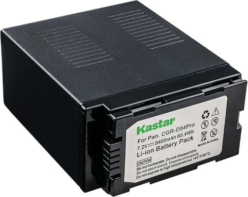 بطارية Kastar 3 عبوات CGR-D54Pro وشاحن USB LTD2 متوافق مع كاميرا باناسونيك AG-HPX170، AG-HPX171، AG-HPX250 AG-HPX250EN AG-HPX250P AG-HPX250PJ، AG-HPX255 AG-HPX255P AG-HPX255EJ in Saudi Arabia