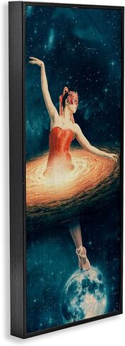 Stupell Industries Dancing Ballerina Red Nebula Dress Moon Outer Space, Design by Paula Belle Flores in Saudi Arabia
