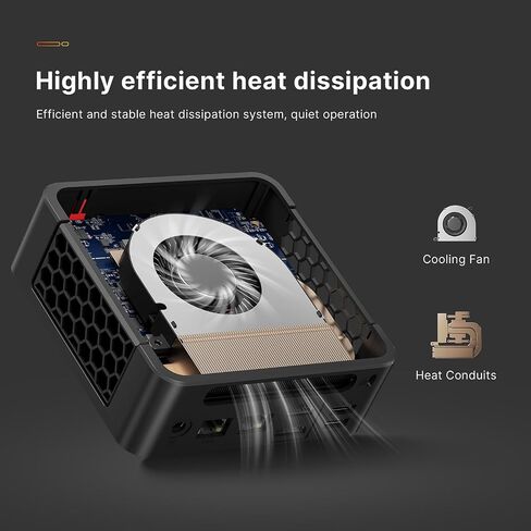 P4 Pro Mini PC, AMD Ryzen 7 5800U Processor Mini Gaming Computer(8C/16T, up to 4.4GHz) 32GB RAM, 1TB M.2 SSD, Triple Display Desktop PC, Pre-in Windows 11 Pro, Dual LAN, WiFi 6E, BT 5.2 in Saudi Arabia