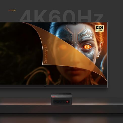 P4 Pro Mini PC, AMD Ryzen 7 5800U Processor Mini Gaming Computer(8C/16T, up to 4.4GHz) 32GB RAM, 1TB M.2 SSD, Triple Display Desktop PC, Pre-in Windows 11 Pro, Dual LAN, WiFi 6E, BT 5.2 in Saudi Arabia