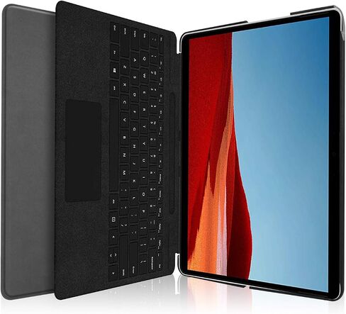 Gylint Microsoft Surface Pro X Case, Smart Case Trifold Stand Slim Lightweight Case Cover for New Surface Pro X 2019 Release(Fit Type Cover Keyboard/Kickstand) Black in Saudi Arabia