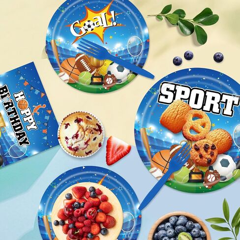Strawberry Birthday Party Decoration, Strawberry Theme Birthday Party Tableware Set, Baby Shower Dinner Plates for Kids Disposable Plates Cups and Napkins for Baby Shower Children's Birthday and More in Saudi Arabia