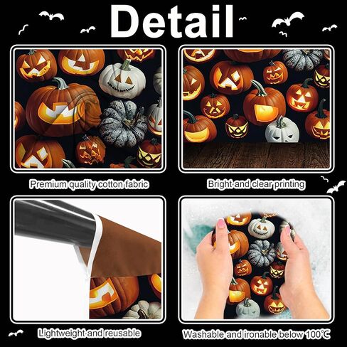Avezano هالوين التصوير الفوتوغرافي خلفية مخيفة اليقطين الفوانيس Woodboard Hallowmas خلفية هالوين الفنية صورة تبادل لاطلاق النار استوديو الدعائم، 5x7ft in Saudi Arabia