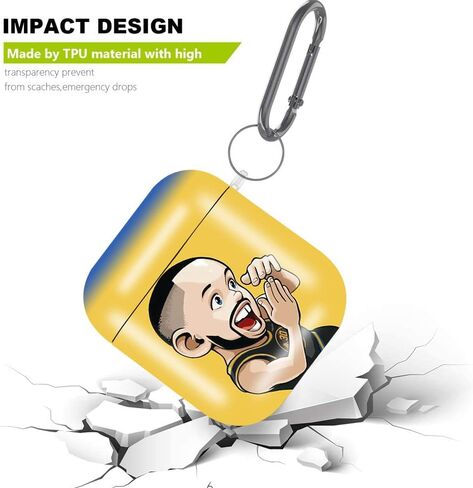 Airpods Case,Onewly Basketball Cartoon Case for Airpods with Keychain,Shockproof Case Compatible with Airpods 2/1 for Women and Man in Saudi Arabia
