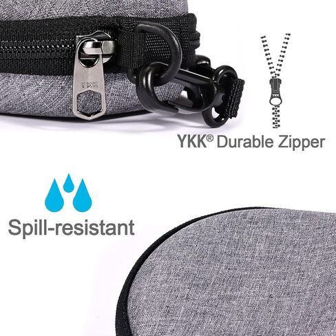 حقيبة تخزين صلبة من RAIACE متوافقة مع سماعات AfterShokz Aeropex/Trekz Air/Titanium Mini Bone Conduction، وحقيبة حمل للسفر. (الجراب فقط، لا يشمل سماعات الرأس) - أسود (بطانة رمادية) in Kuwait