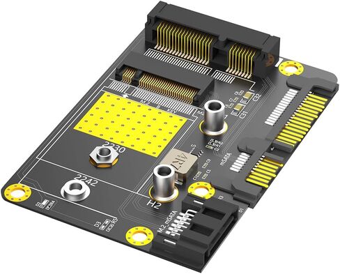 Mustpoint الإصدار الجديد 2 في 1 كومبو Msata/M.2(NGFF) SSD إلى محول SATA3 المزدوج in Saudi Arabia