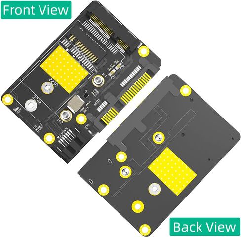 Mustpoint الإصدار الجديد 2 في 1 كومبو Msata/M.2(NGFF) SSD إلى محول SATA3 المزدوج in Saudi Arabia