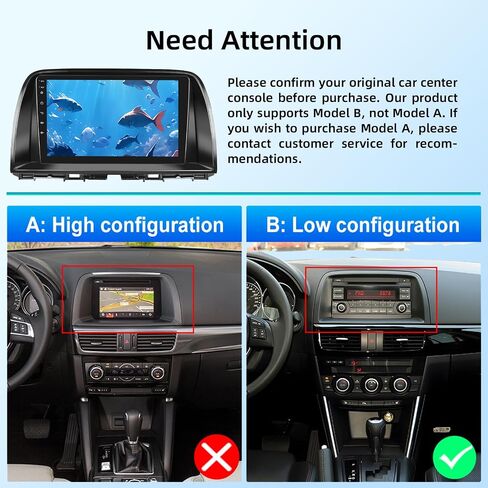 [2+64G] ستيريو سيارة لسيارة Mazda CX5 CX-5 CX 5 2012-2015 - Carplay اللاسلكي وAndroid Auto - شاشة لمس 9 بوصة Android 13 راديو - نظام ملاحة GPS، WiFi، بلوتوث، راديو FM/RDS، EQ، SWC + AHD Backup آلة تصوير in Saudi Arabia