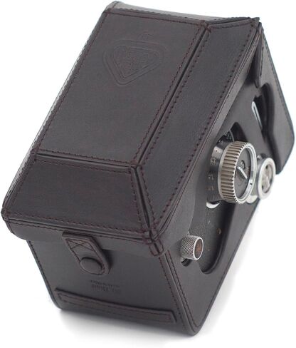 Full Protective Dark Brown Leather Case for Rolleiflex 2.8F 2.8E 2.8D, 3.5F, 3.5E, 3.5D and Accommodates Rolleikin 35MM Film Adapter Kit in Saudi Arabia