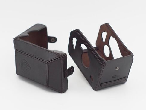 Full Protective Dark Brown Leather Case for Rolleiflex 2.8F 2.8E 2.8D, 3.5F, 3.5E, 3.5D and Accommodates Rolleikin 35MM Film Adapter Kit in Saudi Arabia