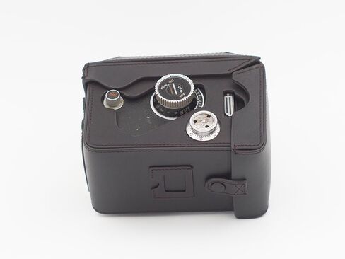 Full Protective Dark Brown Leather Case for Rolleiflex 2.8F 2.8E 2.8D, 3.5F, 3.5E, 3.5D and Accommodates Rolleikin 35MM Film Adapter Kit in Saudi Arabia