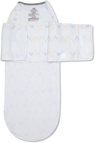 Nanit Sleep Wear Swaddle - Chevron Raindrops- 3-6M in Saudi Arabia
