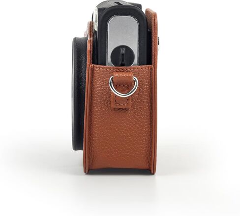 Rieibi PU Leather Case for Fujifilm Instax SQ40 - Camera Case for Square 40 Instant Camera - Vintage SQ40 Bag Cover with Strap - Brown in Saudi Arabia