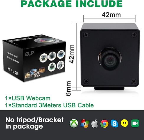 كاميرا USB 4K التركيز التلقائي كاميرا ويب فائقة الدقة 2160P 30 إطارًا في الثانية كاميرا USB، 100 درجة بدون تشويه كاميرا ويب مع مستشعر IMX415، كاميرا ويب التوصيل والتشغيل لمؤتمر الفيديو الصناعي in Kuwait